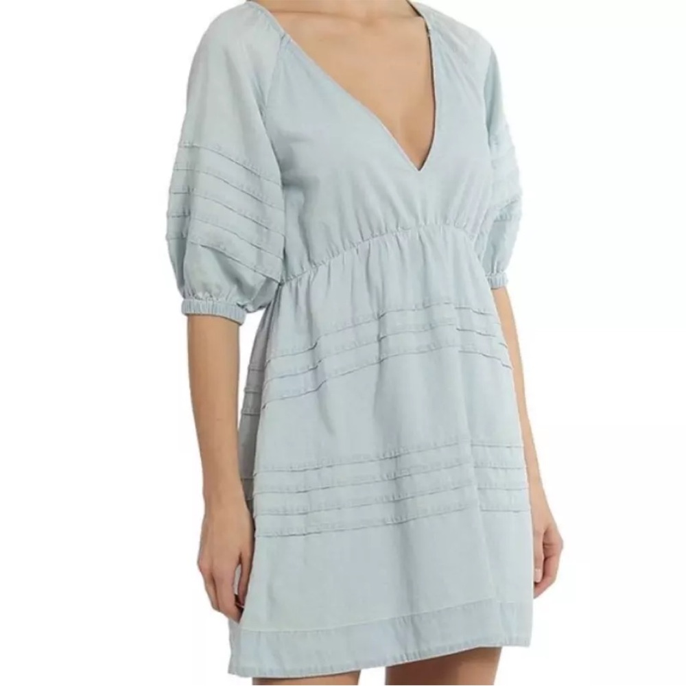 7 For All Mankind Chambray Tie Back Dress - Size Medium - NWT